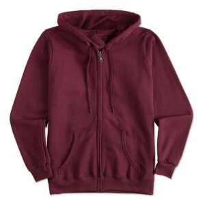 Maroon Fleece Jacket